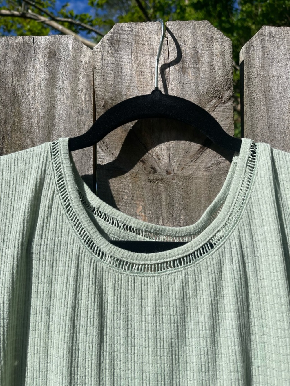 Greige Sz L Sleeveless Sage Tie-Front Midi Dress - Picture 5 of 13